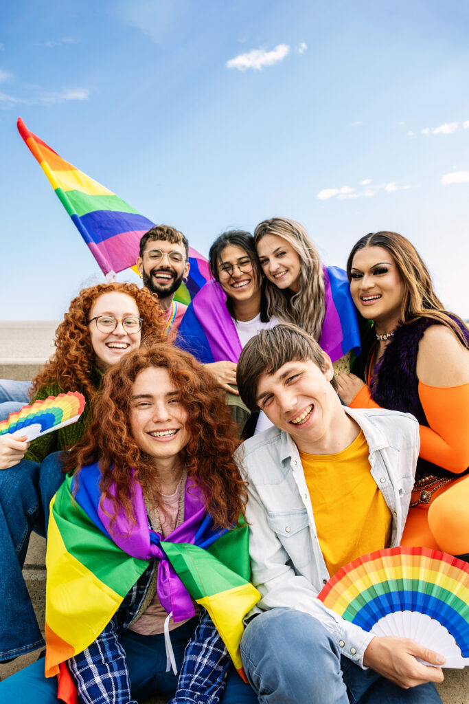 portrait group of young gay people sitting togethe 2024 03 12 20 38 54 utc AM Healthcare