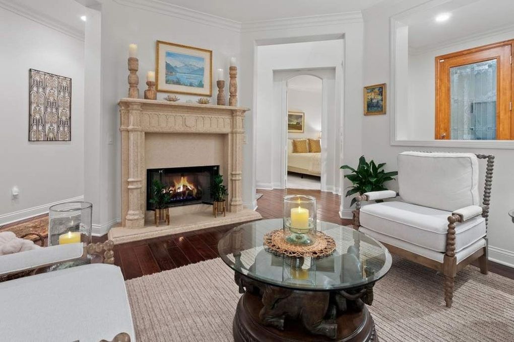 warm room with cozy fireplace